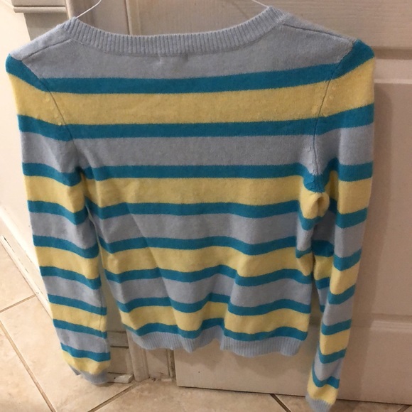 American Eagle Outfitters Striped V Neck Sweater - Picture 3 of 7